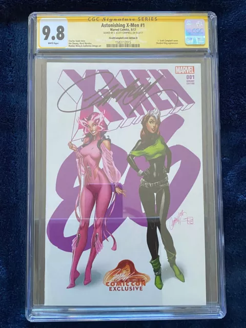 Astonishing X-Men #1 CGC SS 9.8 - J Scott Campbell Variant Cover D