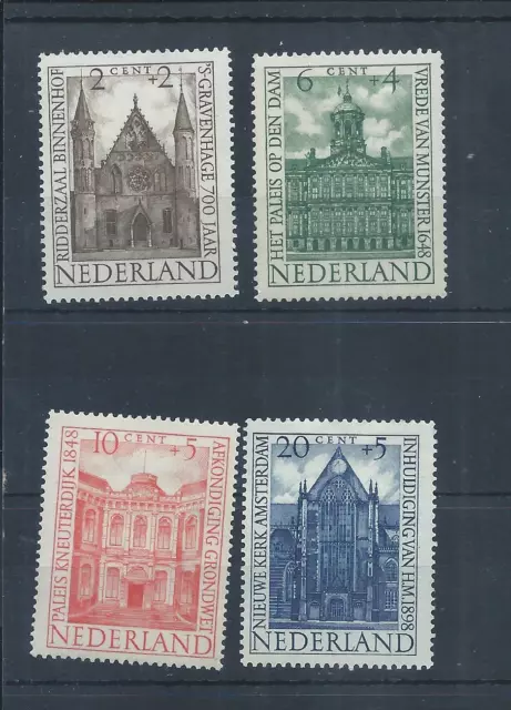 Netherlands stamps.  1948 Buildings MH Cultural & Social Relief Funds  (AC342)