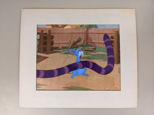 Disney Sword In The Stone Mouse Merlin & Snake Madam Mim Original Production Cel