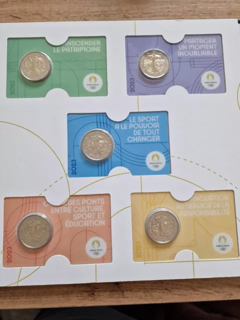 18x 2€ Gedenkmünzen Olympia 2024Coincard / Album