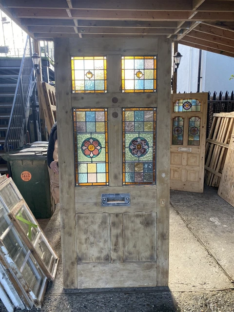 victorian stained glass front door