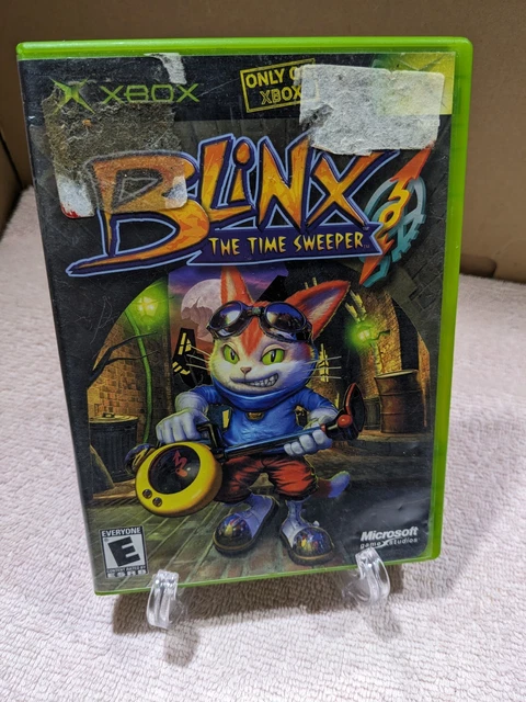 BLINX THE TIME Sweeper Keychain Figure Microsoft 2002 ‎Xbox Toy