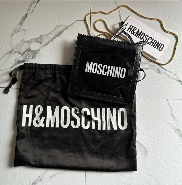 BNWT MOSCHINO HM Limited Edition Ladies Black Crossbody Condom Purse Bag RARE 203.77 PicClick UK