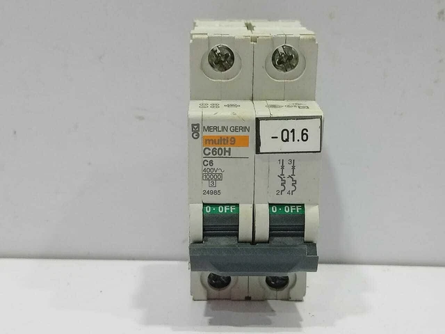 Disjoncteur Merlin Gerin C60H C4 24984 – Occasion, Fonctionnel