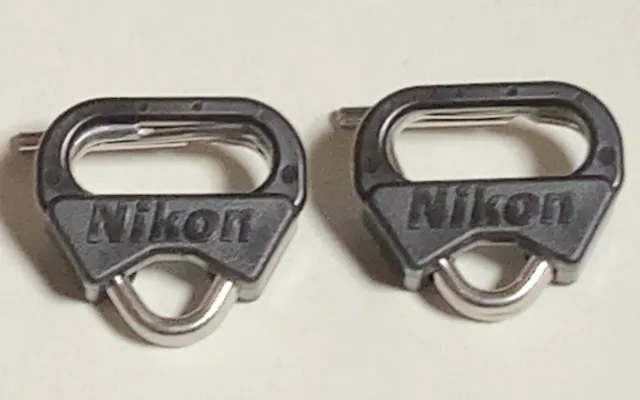 Nikon Triangular Strap lugs 2rings & 2covers for Film/Digital SLR Camera [New]
