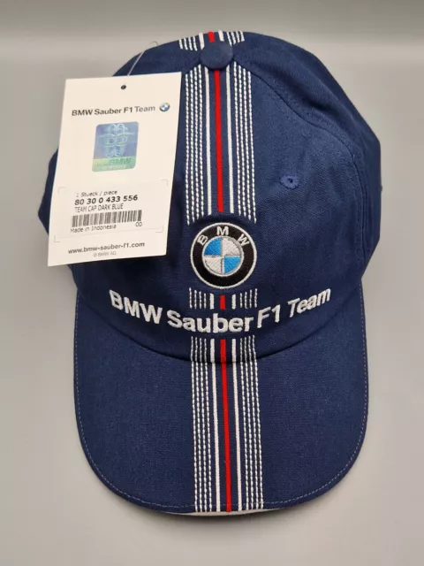 BMW Sauber F1 Team Cap Kappe Mütze Dark Blue Marineblau - Neu mit Etikett
