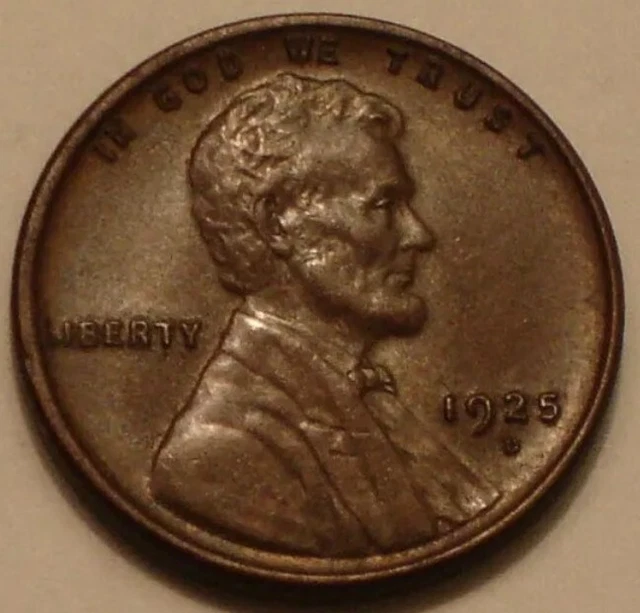 1925-D Denver Lincoln Wheat One Cent Penny~Scarce Date~CHOICE BROWN UNCIRCULATED