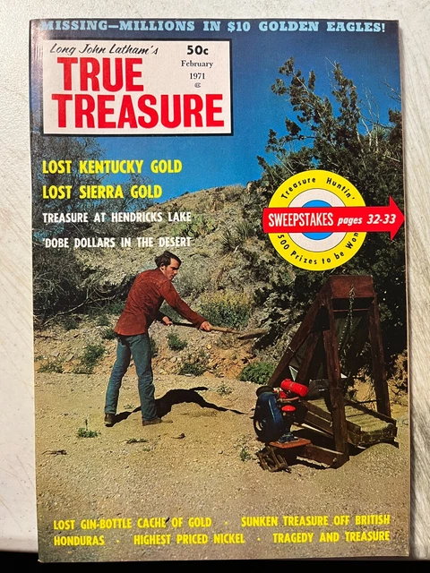 Long John Latham's True Treasure Magazine February 1971 Volume 5 # 2 Sierra Gold