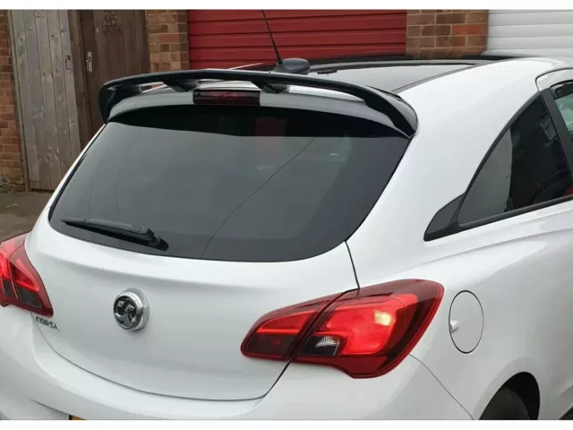 Opel Corsa E 2014-2019 3 Porte Alettone Look Opc Spoiler Posteriore Sul Tetto