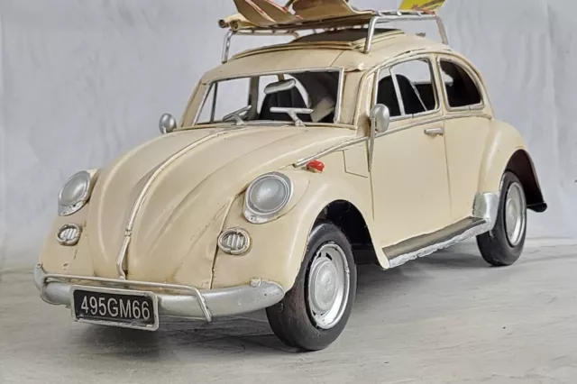 Hot Wheels Handcrafted 1957 Custom Decorative Beetle Bug Beige Vintage Decor