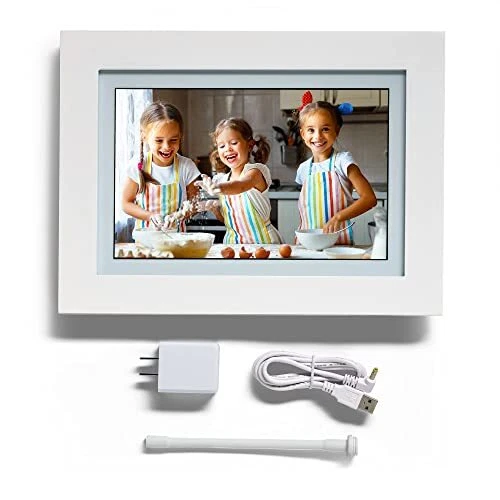 PhotoSpring 10in WiFi Digital Picture Frame | Load Family Photos by  App Web ...