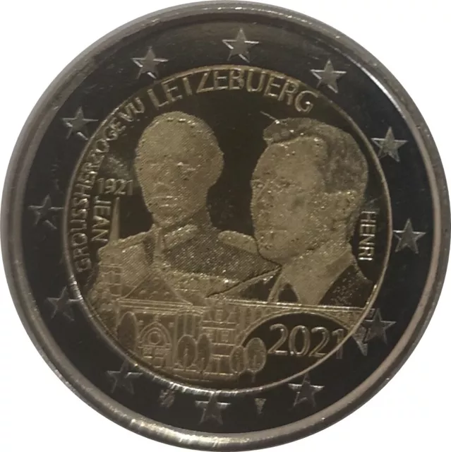 #RM# 2 EURO COMMEMORATIVE LUXEMBOURG 2021 - GRAN DUKE JEAN (photo version)