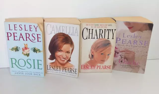 Lesley Pearse Book Bundle X 4 Rosie Camellia Charity Charlie Free P&P