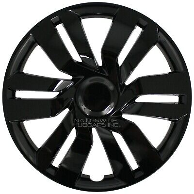 16" Set of 4 Black Wheel Covers Rim Snap On Hub Caps fit R16 Tire & Steel Wheels