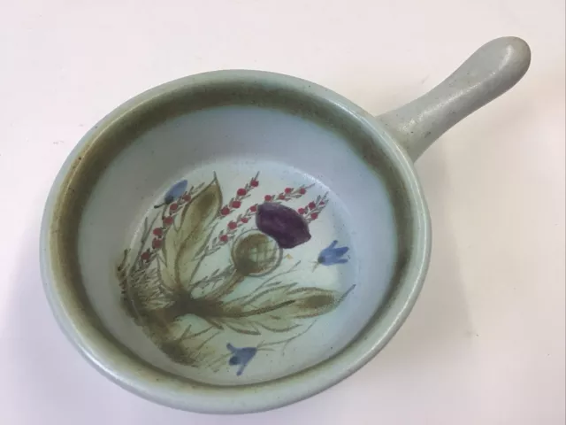 Buchan Scotland Thistle stoneware handled chili or soup bowl