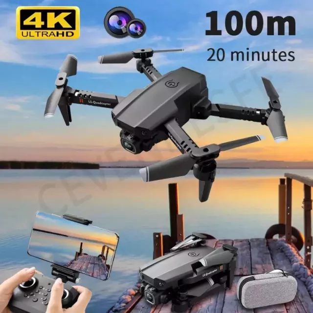 Mimi Drone XT6 4K 2022 P HD, Caméra Wifi Fpv Maintien L’Altitude Et Pression Air