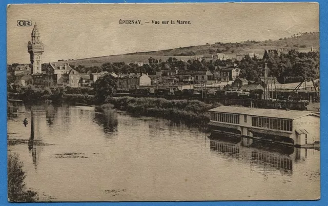 CPA: Epernay - Vue sur la Marne