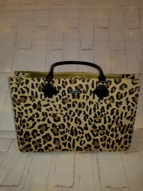 Samantha Thavasa Leopard Print Tote Bag