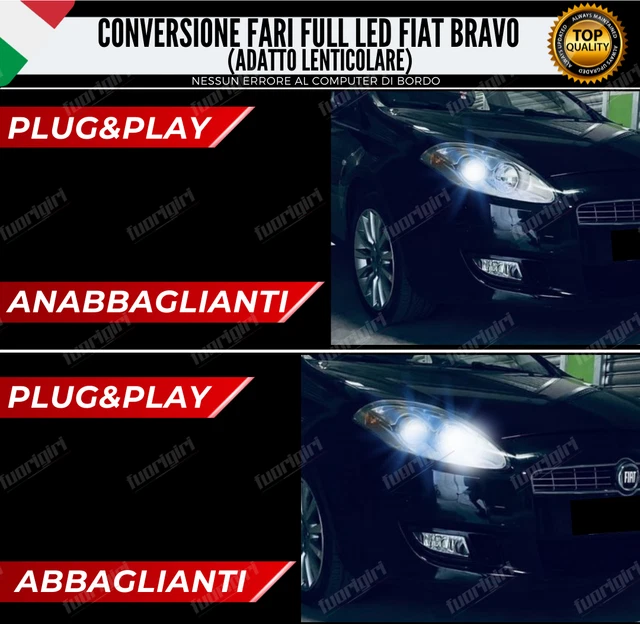 Kit Full LED H1 6000 Lumen 6000K Bianco FIAT 500 Pre-Restyling - Foto 3