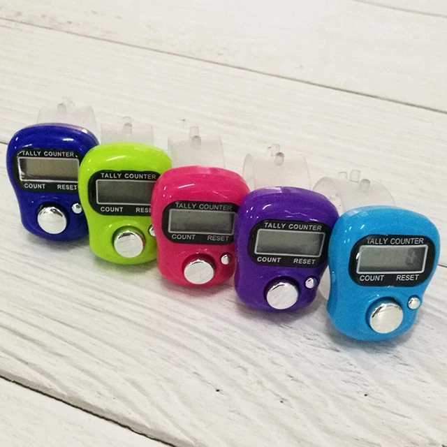 Compteur De Doigts Électronique Rechargeable BT5.1 – Anneau Compteur Digital 0.49" OLED + App IQibla, Vert – Idéal Tasbih & Prières