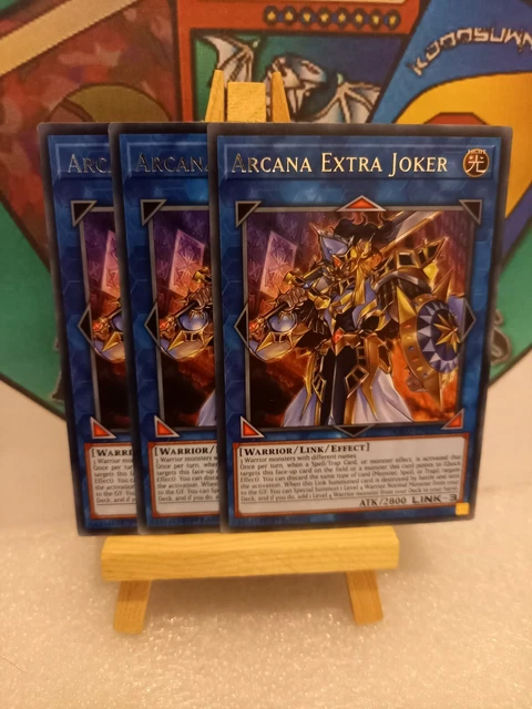 3 x KICO-EN030 Arcana Extra Joker Rare 1st Edition  YuGiOh Card