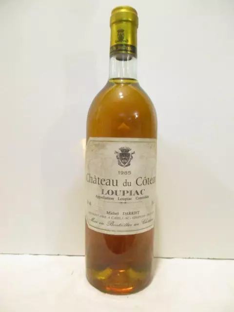 loupiac château du côteau liquoreux 1985 - bordeaux
