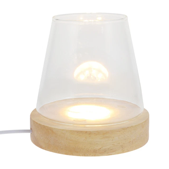 HIMALAYAN SALT GLASS Diffuser Perfume Lamp Base Light Display