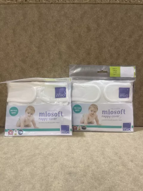 3 X BAMBINO Mio Miosoft Reusable Nappy Cover Size Extra Large 12
