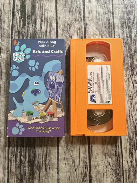 BLUES CLUES ARTS and Crafts (VHS 1998) Nick Jr Nickelodeon Steve Orange ...
