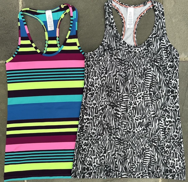 Ivivva Girls Racerback Tank Tops Lot of 2 KeepUrCool Size 10