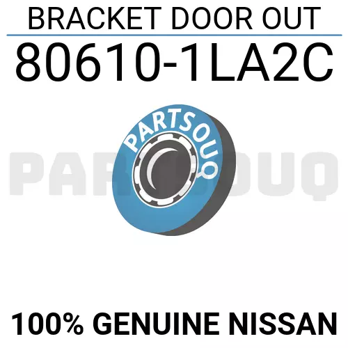 806101LA2C Genuine Nissan BRACKET DOOR OUT 80610-1LA2C