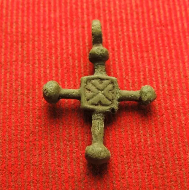 Ancient bronze cross Kievan Rus 10-12 centuries