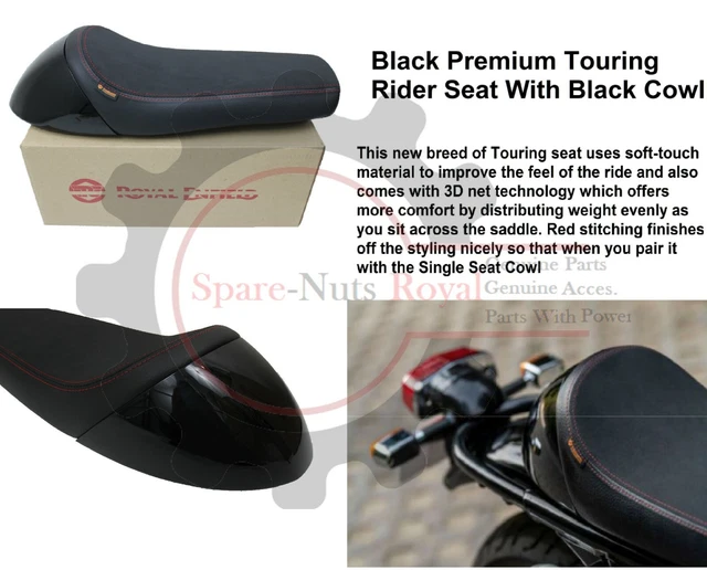 ROYAL ENFIELD &INTERCEPTOR 650cc" Premium Touring Rider "Seat" With