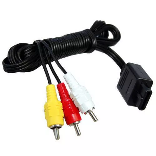 HQRP Audio Vídeo Av Cable para Nintendo Súper Nes TV Video Juego Consola Rca