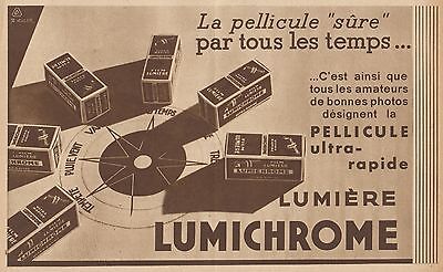 1933 Old advertising Pubblicità d'epoca Y8621 Pellicule photo AGFA Superpan 