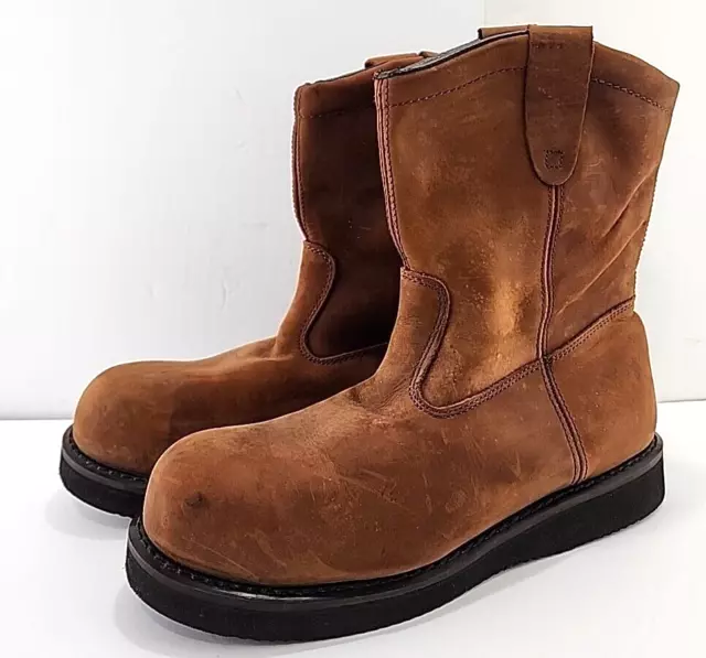 Brahma men's bay steel sales toe pull on work boot