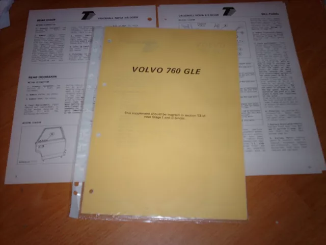 Body Repair Manual Volvo 760 GLE 1982 - Ultra rare Thatcham Mira Manual