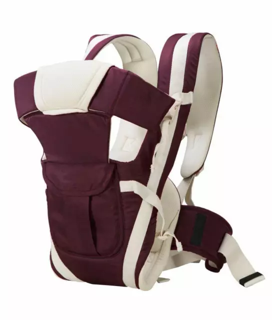 4 IN 1 Réglable Bébé Porte Cum Kangourou Sac / Transport Sling Avec Ceinture (