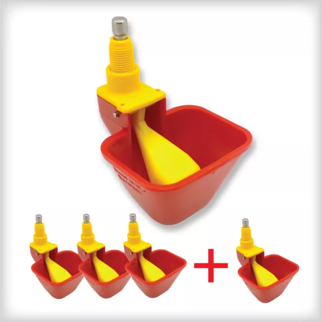 Dine a Chook Lubing Drinker Cup / Poultry / Chicken Waterer / Nipple Drinker