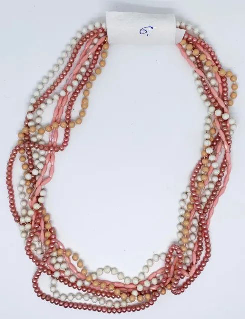 Konvolut Modeschmuck bunt Halsketten Perlen farbig schick Accessoieres Vintage
