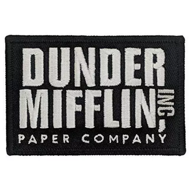 NBC The Office Dunder Mifflin Paper Company Box Logo Embroidered