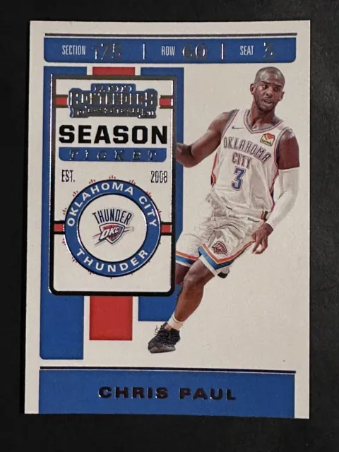 Chris Paul 2019-20 Panini Contenders Season Ticket #16 OKC Thunder