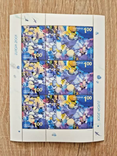 Ukraine 2001 Europa CEPT  MNH mini sheet