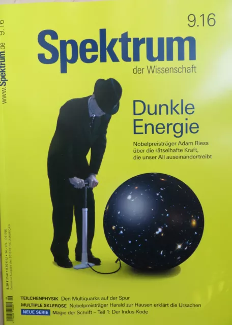 Spektrum der Wissenschaft, 9 2016, Dunkle Energie, Riess, MS, Indus-Kode, Quarks