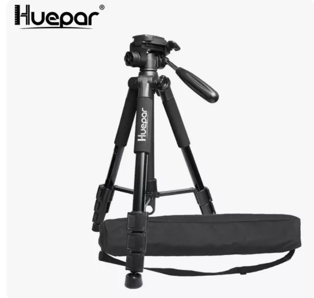 Huepar Multi function Travel Camera Tripod 143cm Adjustable Laser Level Tripod