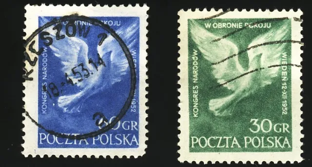 Poland Postage Stamps Dove of Peace. 1952. Vienna Congress