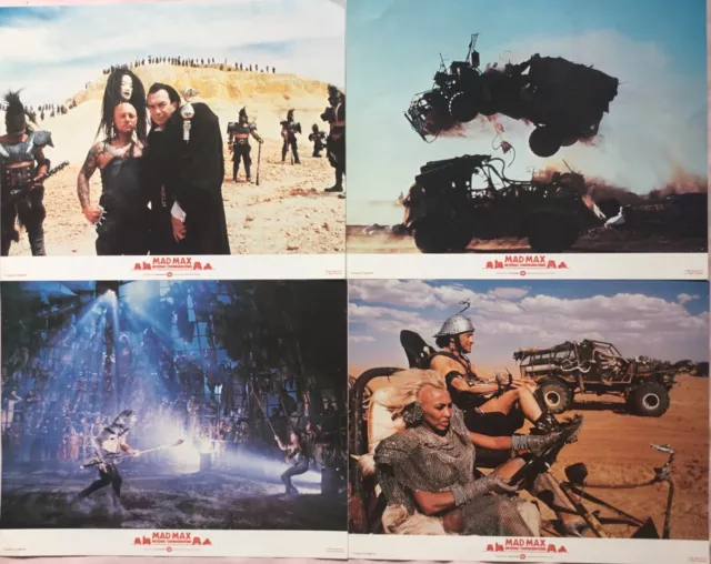 Mad Max Beyond Thunderdome Lotto 4 Poster 1985 Warner Bros Cm.28X35