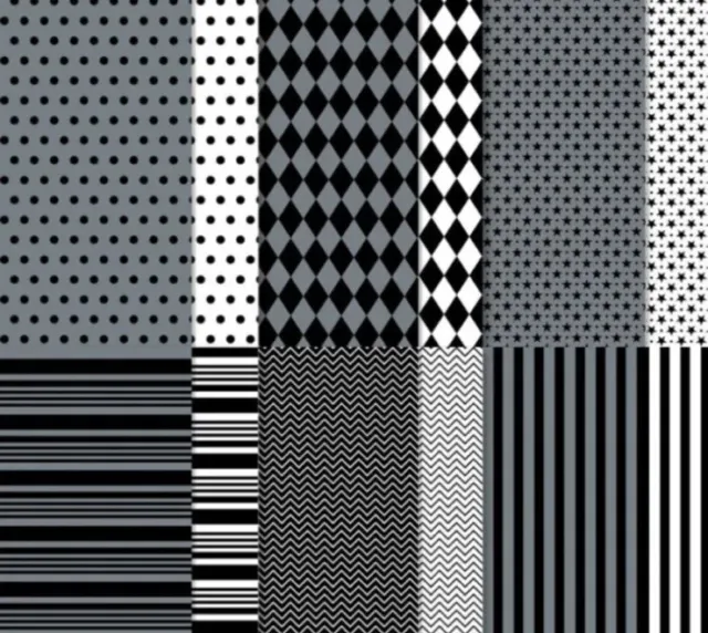 Stampin' Up! Nuevo papel Black & White Designs 12 X 12 DSP serie de diseñador