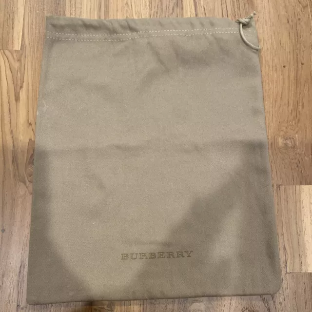 Burberry Dust bag Purse Shoes Travel Storage - 12.5 x 10” Brown, Tan
