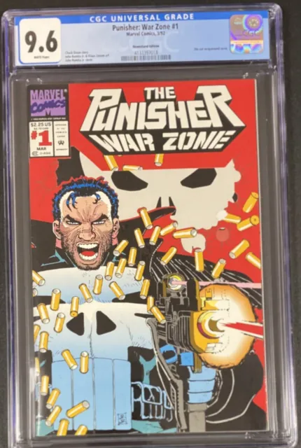 The Punisher War Zone #1 Newsstand Edition CGC 9.6 NM+ Rare